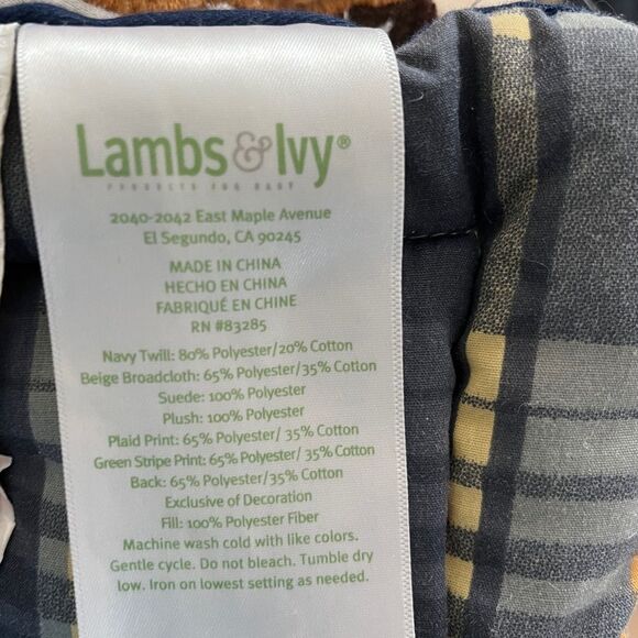 Lambs & Ivy Baby Crib Bedding Reversible Quilt Comforter Blanket  Sports Boy - Picture 4 of 5